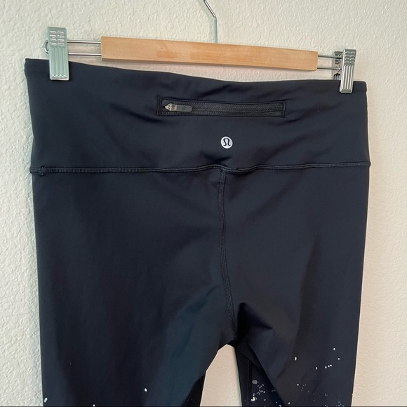 Lululemon Speed Wunder Tight 28" *Speckle Shine Black / Deep Coal / Silver 10 - Picture 9 of 11